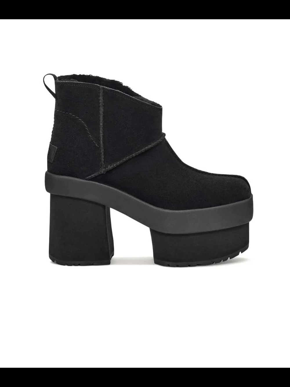 UGG Black Platform Ankle Booties
